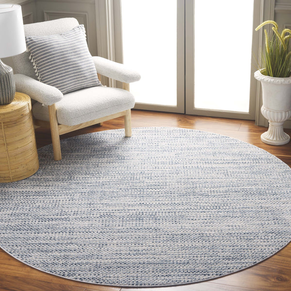 Safavieh Mila Modern Abstract Area Rug - Elegant Blue And Ivory Design For Luxurious Home Decor Comfort Blue ,Ivory Polyester Mil226m-9