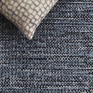 Safavieh Mila Modern Runner Rug - Elegant Power Loomed Polyester For High-traffic Areas In Your Home Decor Black ,Light Blue Polyester Mil226z-5