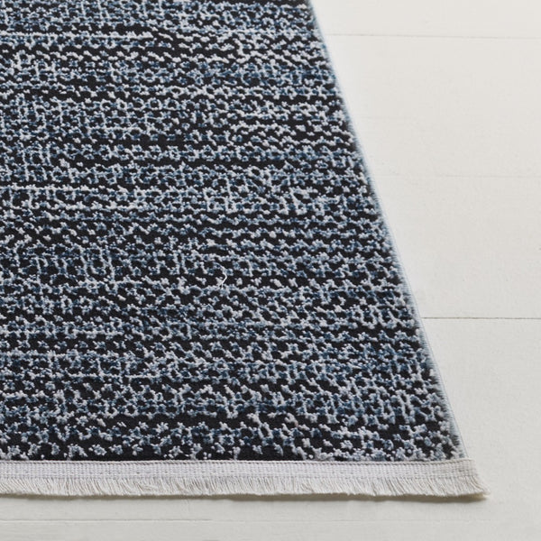 Safavieh Mila Modern Area Rug - Elegant Minimalist Design For Effortless Home Style And Comfort Black ,Light Blue Polyester Mil226z-9