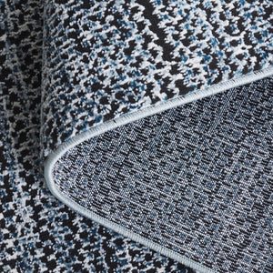 Safavieh Mila Modern Area Rug - Elegant Minimalist Design For Effortless Home Style And Comfort Black ,Light Blue Polyester Mil226z-9