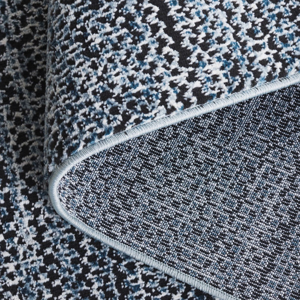 Safavieh Mila Modern Area Rug - Elegant Minimalist Design For Effortless Home Style And Comfort Black ,Light Blue Polyester Mil226z-9