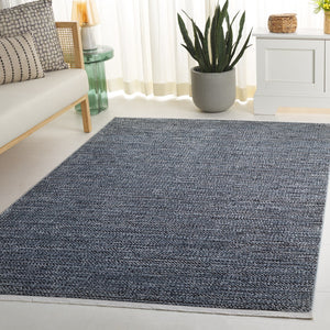 Safavieh Mila Modern Area Rug - Elegant Minimalist Design For Effortless Home Style And Comfort Black ,Light Blue Polyester Mil226z-9