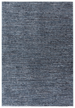 Safavieh Mila Modern Runner Rug - Elegant Power Loomed Polyester For High-traffic Areas In Your Home Decor Black ,Light Blue Polyester Mil226z-5
