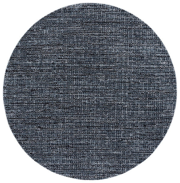 Safavieh Mila Modern Runner Rug - Elegant Power Loomed Polyester For High-traffic Areas In Your Home Decor Black ,Light Blue Polyester Mil226z-7r