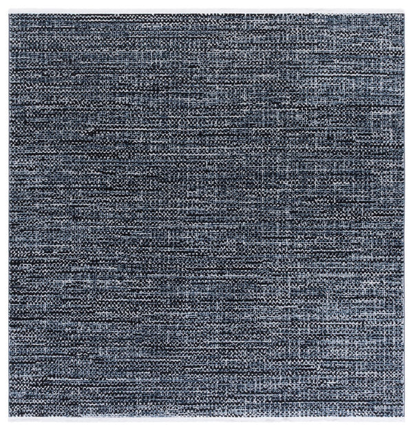 Safavieh Mila Modern Runner Rug - Elegant Power Loomed Polyester For High-traffic Areas In Your Home Decor Black ,Light Blue Polyester Mil226z-7sq