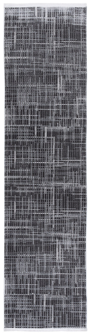 Safavieh Mila Modern Ivory And Black Area Rug - Soft, Durable Floor Accent For Stylish Home Décor Light Grey ,Black Polyester Mil228f-9