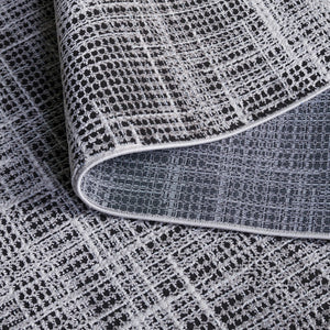 Safavieh Mila Modern Ivory And Black Area Rug - Soft, Durable Floor Accent For Stylish Home Décor Light Grey ,Black Polyester Mil228f-9