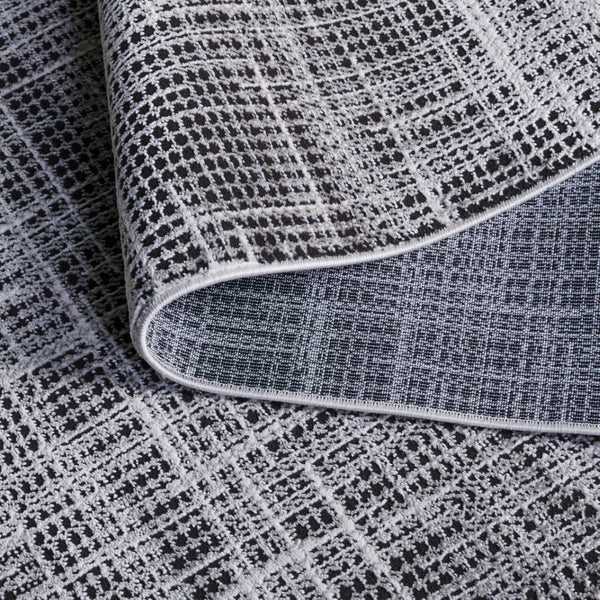 Safavieh Mila Modern Ivory And Black Area Rug - Soft, Durable Floor Accent For Stylish Home Décor Light Grey ,Black Polyester Mil228f-9