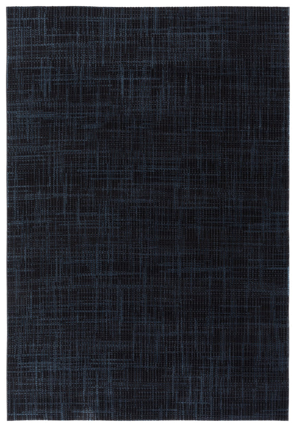 Safavieh Mila Modern Ivory And Black Runner Rug - Stylish Power Loomed Design For Hallway Elegance Dark Blue ,Black Polyester Mil228l-5