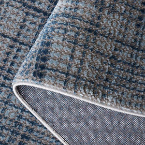 Safavieh Mila Modern Area Rug - Elegant Blue And Grey Design, Craftsmanship From Turkey For Your Home Decor Blue ,Grey Polyester Mil228m-7r