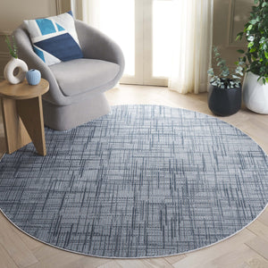 Safavieh Mila Modern Area Rug - Elegant Blue And Grey Design, Craftsmanship From Turkey For Your Home Decor Blue ,Grey Polyester Mil228m-7r