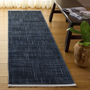 Safavieh Mila Modern Ivory And Black Area Rug - Soft, Durable Floor Accent For Stylish Home Décor Blue ,Black Polyester Mil228n-9