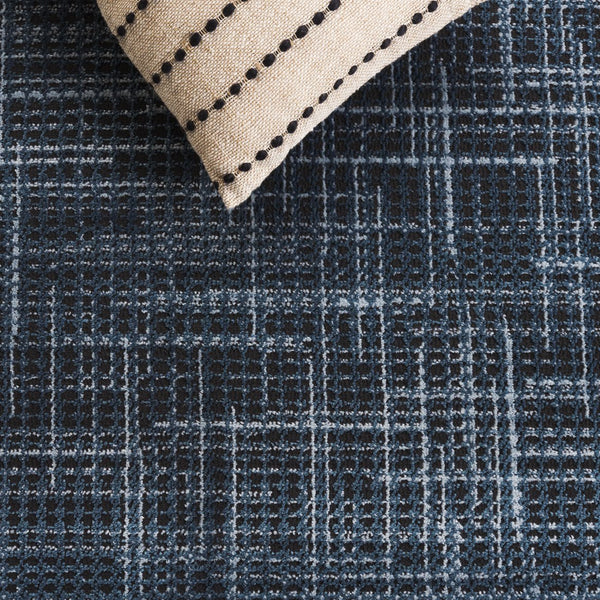 Safavieh Mila Modern Ivory And Black Runner Rug - Stylish Power Loomed Design For Hallway Elegance Blue ,Black Polyester Mil228n-5