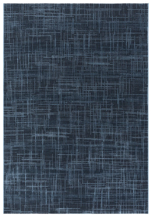 Safavieh Mila Modern Ivory And Black Runner Rug - Stylish Power Loomed Design For Hallway Elegance Blue ,Black Polyester Mil228n-5