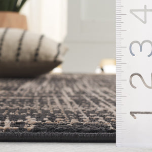 Safavieh Mila Modern Ivory And Black Area Rug - Soft, Durable Floor Accent For Stylish Home Décor Brown ,Black Polyester Mil228t-4