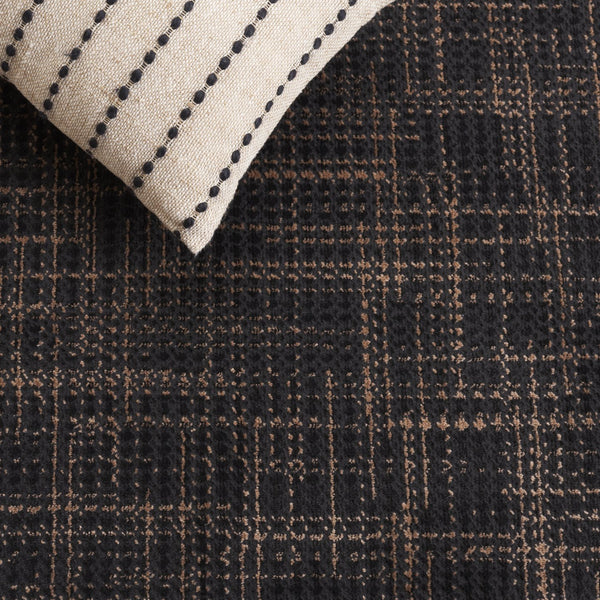 Safavieh Mila Modern Ivory And Black Runner Rug - Stylish Power Loomed Design For Hallway Elegance Brown ,Black Polyester Mil228t-5