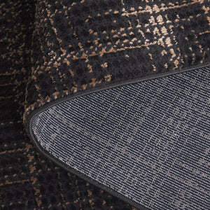 Safavieh Mila Modern Ivory And Black Runner Rug - Stylish Power Loomed Design For Hallway Elegance Brown ,Black Polyester Mil228t-5