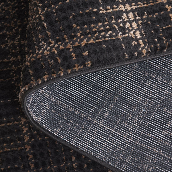 Safavieh Mila Modern Ivory And Black Runner Rug - Stylish Power Loomed Design For Hallway Elegance Brown ,Black Polyester Mil228t-5