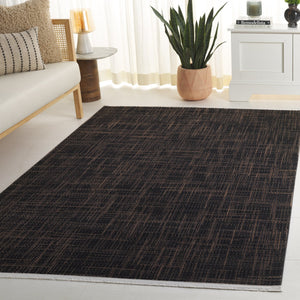 Safavieh Mila Modern Ivory And Black Runner Rug - Stylish Power Loomed Design For Hallway Elegance Brown ,Black Polyester Mil228t-5