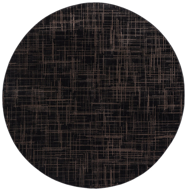 Safavieh Mila Modern Ivory And Black Runner Rug - Stylish Power Loomed Design For Hallway Elegance Brown ,Black Polyester Mil228t-7r