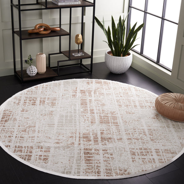 Safavieh Mila Exquisite Power-loomed Area Rug In Elegant Ivory And Beige - Turkish Craftsmanship For Your Home Ivory ,Beige Polyester Mil230a-28