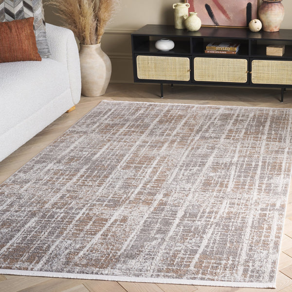 Safavieh Mila Exquisite Power-loomed Area Rug In Elegant Ivory And Beige - Turkish Craftsmanship For Your Home Beige ,Ivory Grey Polyester Mil230b-5