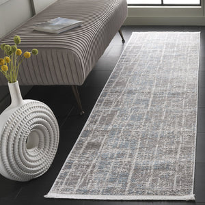 Safavieh Mila Exquisite Power-loomed Area Rug In Elegant Ivory And Beige - Turkish Craftsmanship For Your Home Grey ,Light Blue Polyester Mil230f-5