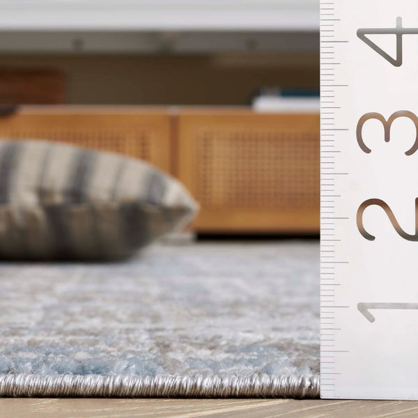 Safavieh Mila Exquisite Power-loomed Area Rug In Elegant Ivory And Beige - Turkish Craftsmanship For Your Home Grey ,Light Blue Polyester Mil230f-5