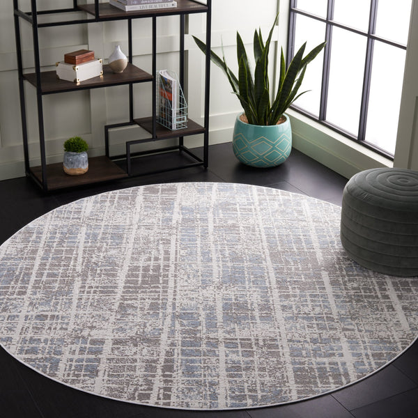 Safavieh Mila Exquisite Power-loomed Area Rug In Elegant Ivory And Beige - Turkish Craftsmanship For Your Home Grey ,Light Blue Polyester Mil230f-5