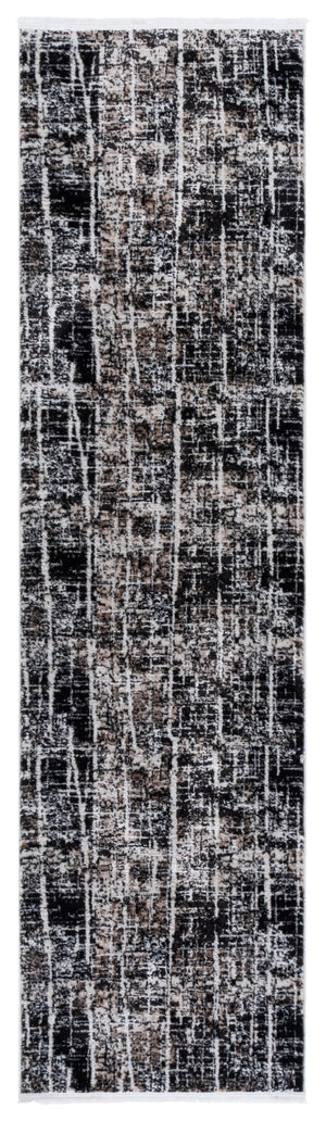 Safavieh Mila Modern Area Rug – Elegant Polyester Design For Contemporary & Classic Interiors, 5/8" Height Brown ,Black Ivory Polyester Mil230t-9