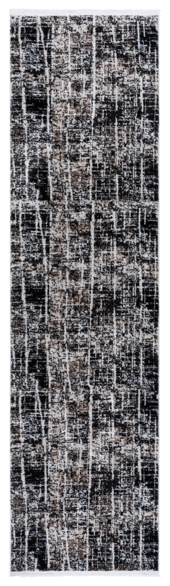 Safavieh Mila Modern Area Rug – Elegant Polyester Design For Contemporary & Classic Interiors, 5/8" Height Brown ,Black Ivory Polyester Mil230t-9