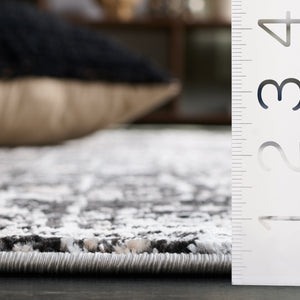 Safavieh Mila Modern Runner Rug - Elegant Power Loomed Design For Hallways, Stylish Home Décor Enhancement Brown ,Black Ivory Polyester Mil230t-5