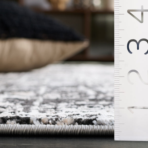 Safavieh Mila Modern Runner Rug - Elegant Power Loomed Design For Hallways, Stylish Home Décor Enhancement Brown ,Black Ivory Polyester Mil230t-5