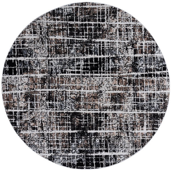 Safavieh Mila Modern Runner Rug - Elegant Power Loomed Design For Hallways, Stylish Home Décor Enhancement Brown ,Black Ivory Polyester Mil230t-7r