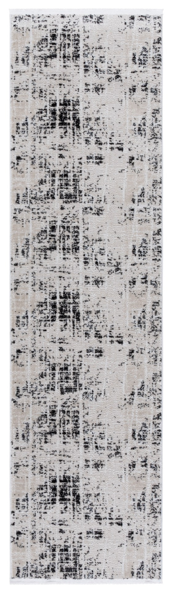 Safavieh Mila Modern Area Rug – Elegant Polyester Design For Contemporary & Classic Interiors, 5/8" Height Black ,Ivory Polyester Mil230z-7sq