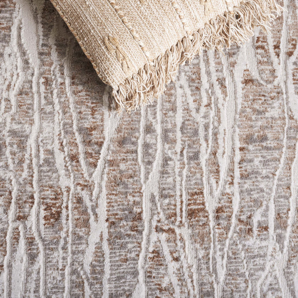 Safavieh Mila Power Loomed Area Rug - Modern Abstract Design In Neutral Hues For Elegant Home Décor Beige ,Grey Polyester Mil232b-4