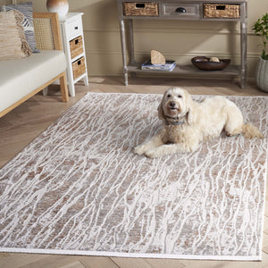 Safavieh Mila Power Loomed Area Rug - Modern Abstract Design In Neutral Hues For Elegant Home Décor Beige ,Grey Polyester Mil232b-4