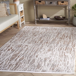 Safavieh Mila Power Loomed Area Rug - Modern Abstract Design In Neutral Hues For Elegant Home Décor Beige ,Grey Polyester Mil232b-4