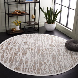 Safavieh Mila Power Loomed Area Rug - Modern Abstract Design In Neutral Hues For Elegant Home Décor Beige ,Grey Polyester Mil232b-4