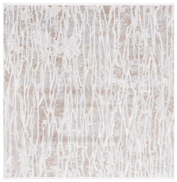 Safavieh Mila Power Loomed Area Rug - Modern Abstract Design In Neutral Hues For Elegant Home Décor Beige ,Grey Polyester Mil232b-4