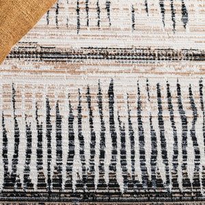 Safavieh Mila Bohemian Style Runner Rug – Artistic Turkish Design For Elegant Home Décor And Warmth Beige ,Ivory Black Polyester Mil234c-5