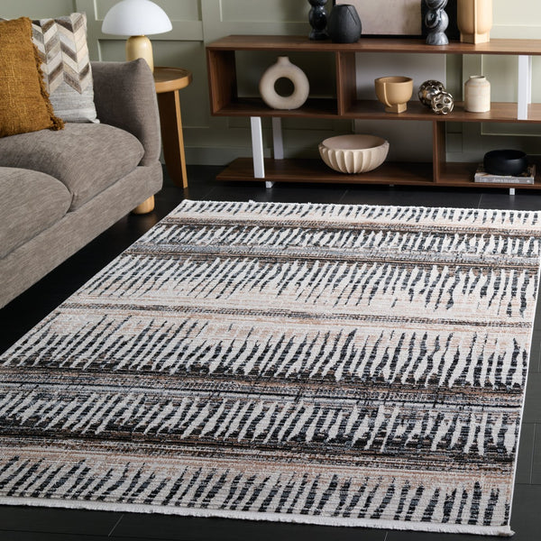 Safavieh Mila Bohemian Style Runner Rug – Artistic Turkish Design For Elegant Home Décor And Warmth Beige ,Ivory Black Polyester Mil234c-5