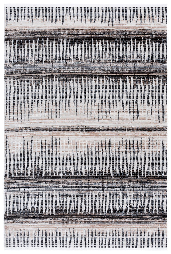 Safavieh Mila Bohemian Style Runner Rug – Artistic Turkish Design For Elegant Home Décor And Warmth Beige ,Ivory Black Polyester Mil234c-5