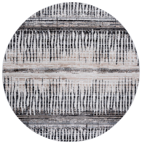 Safavieh Mila Bohemian Area Rug – Luxurious Polyester, Durable Craftsmanship, Perfect For Cozy Spaces Beige ,Ivory Black Polyester Mil234c-4