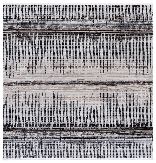 Safavieh Mila Bohemian Style Runner Rug – Artistic Turkish Design For Elegant Home Décor And Warmth Beige ,Ivory Black Polyester Mil234c-7sq