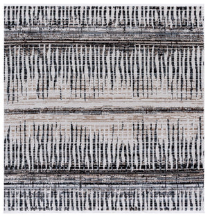 Safavieh Mila Bohemian Area Rug – Luxurious Polyester, Durable Craftsmanship, Perfect For Cozy Spaces Beige ,Ivory Black Polyester Mil234c-4