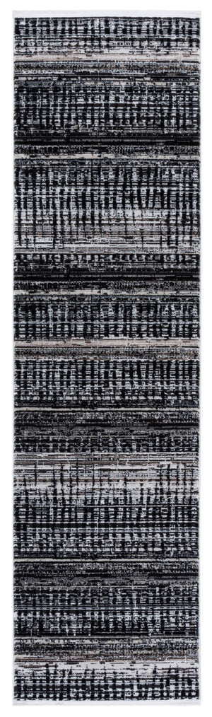 Safavieh Mila Bohemian Area Rug – Luxurious Polyester, Durable Craftsmanship, Perfect For Cozy Spaces Black ,Beige Ivory Polyester Mil234z-8