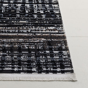 Safavieh Mila Bohemian Area Rug – Luxurious Polyester, Durable Craftsmanship, Perfect For Cozy Spaces Black ,Beige Ivory Polyester Mil234z-8