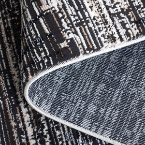 Safavieh Mila Bohemian Style Runner Rug – Artistic Turkish Design For Elegant Home Décor And Warmth Black ,Beige Ivory Polyester Mil234z-5