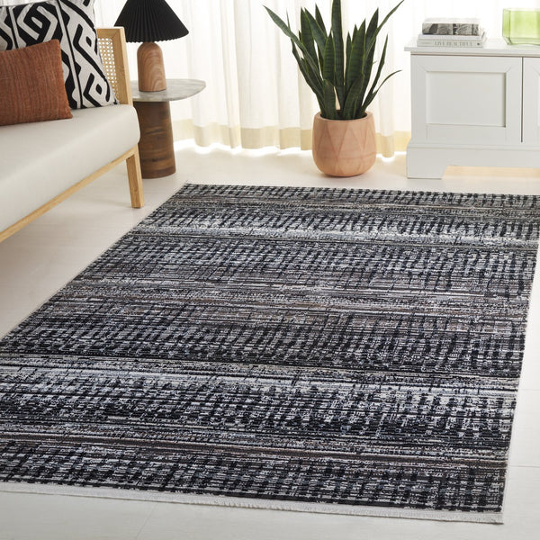 Safavieh Mila Bohemian Style Runner Rug – Artistic Turkish Design For Elegant Home Décor And Warmth Black ,Beige Ivory Polyester Mil234z-5